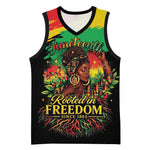 Juneteenth Rooted in Freedom Basketball Jersey Black Pride African Queen