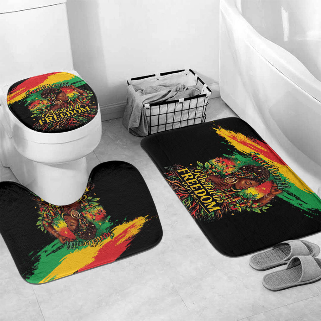 Juneteenth Rooted in Freedom Bathroom Set Black Pride African Queen