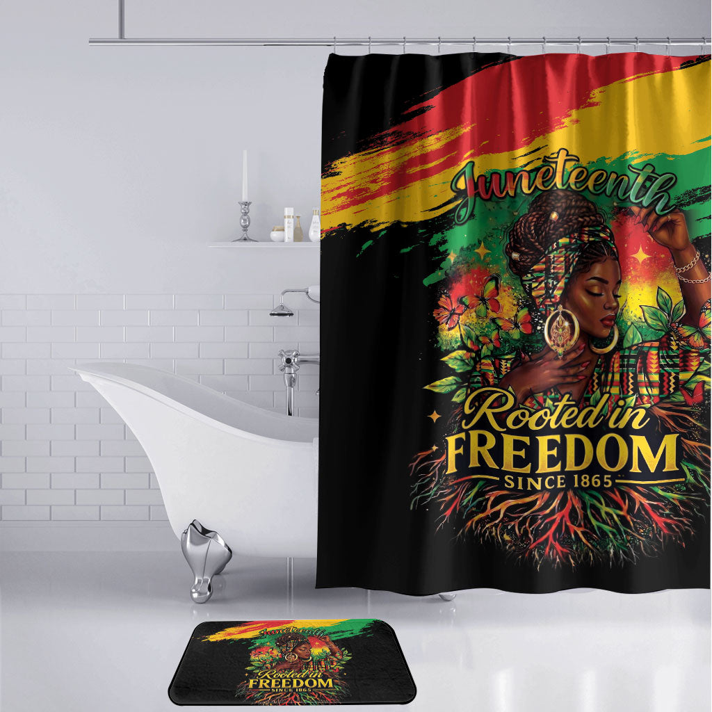 Juneteenth Rooted in Freedom Bathroom Set Black Pride African Queen