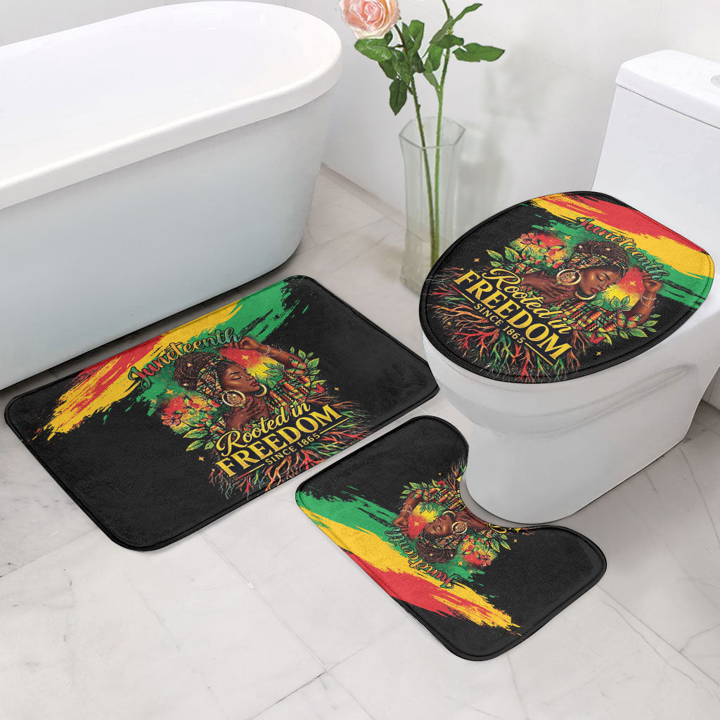 Juneteenth Rooted in Freedom Bathroom Set Black Pride African Queen