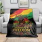 Juneteenth Rooted in Freedom Blanket Black Pride African Queen