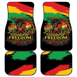 Juneteenth Rooted in Freedom Car Mats Black Pride African Queen