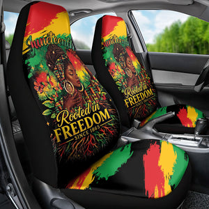 Juneteenth Rooted in Freedom Car Seat Cover Black Pride African Queen