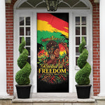 Juneteenth Rooted in Freedom Door Cover Black Pride African Queen