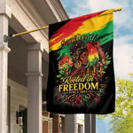 Juneteenth Rooted in Freedom Garden Flag Black Pride African Queen