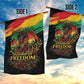 Juneteenth Rooted in Freedom Garden Flag Black Pride African Queen