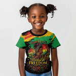 Juneteenth Rooted in Freedom Kid T shirt Black Pride African Queen
