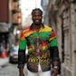 Juneteenth Rooted in Freedom Long Sleeve Button Shirt Black Pride African Queen