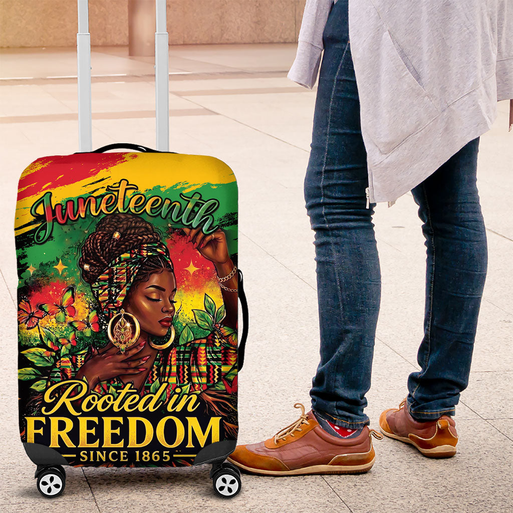 Juneteenth Rooted in Freedom Luggage Cover Black Pride African Queen