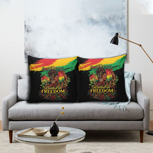 Juneteenth Rooted in Freedom Pillow Cover Black Pride African Queen