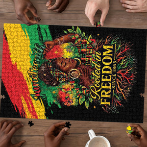 Juneteenth Rooted in Freedom Puzzle Black Pride African Queen