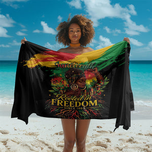Juneteenth Rooted in Freedom Sarong Black Pride African Queen