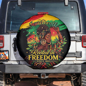 Juneteenth Rooted in Freedom Spare Tire Cover Black Pride African Queen