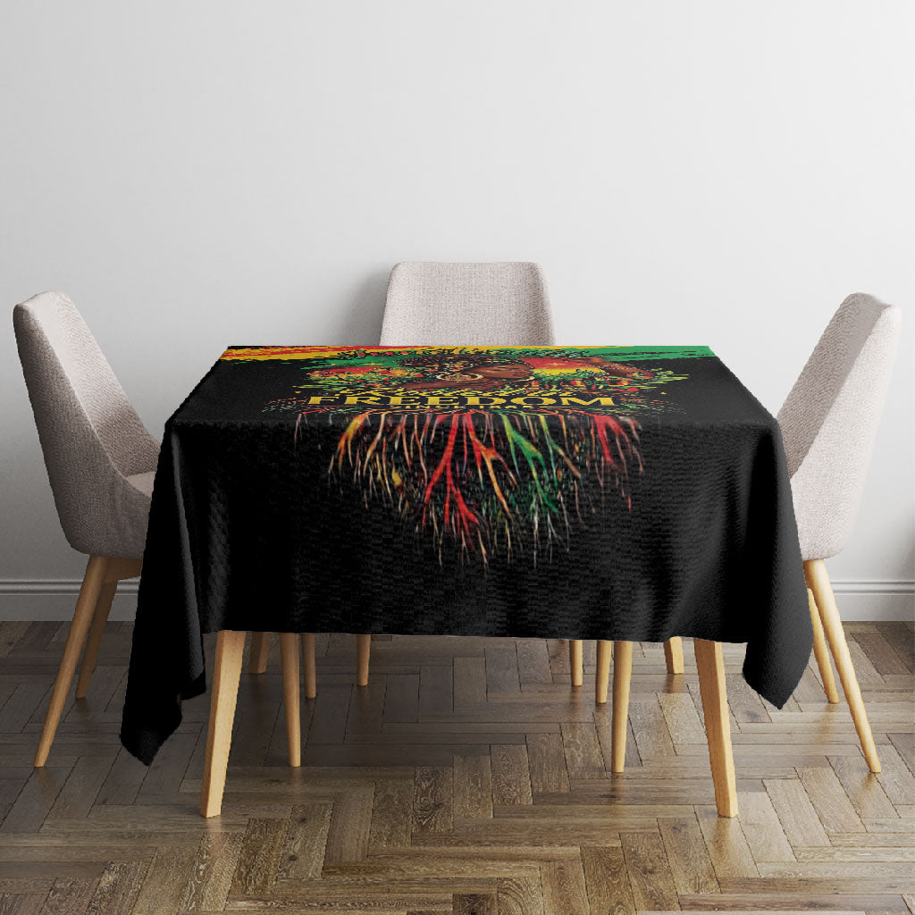 Juneteenth Rooted in Freedom Tablecloth Black Pride African Queen