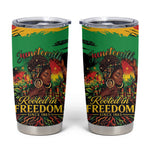 Juneteenth Rooted in Freedom Tumbler Cup Black Pride African Queen