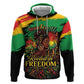 Juneteenth Rooted in Freedom Zip Hoodie Black Pride African Queen