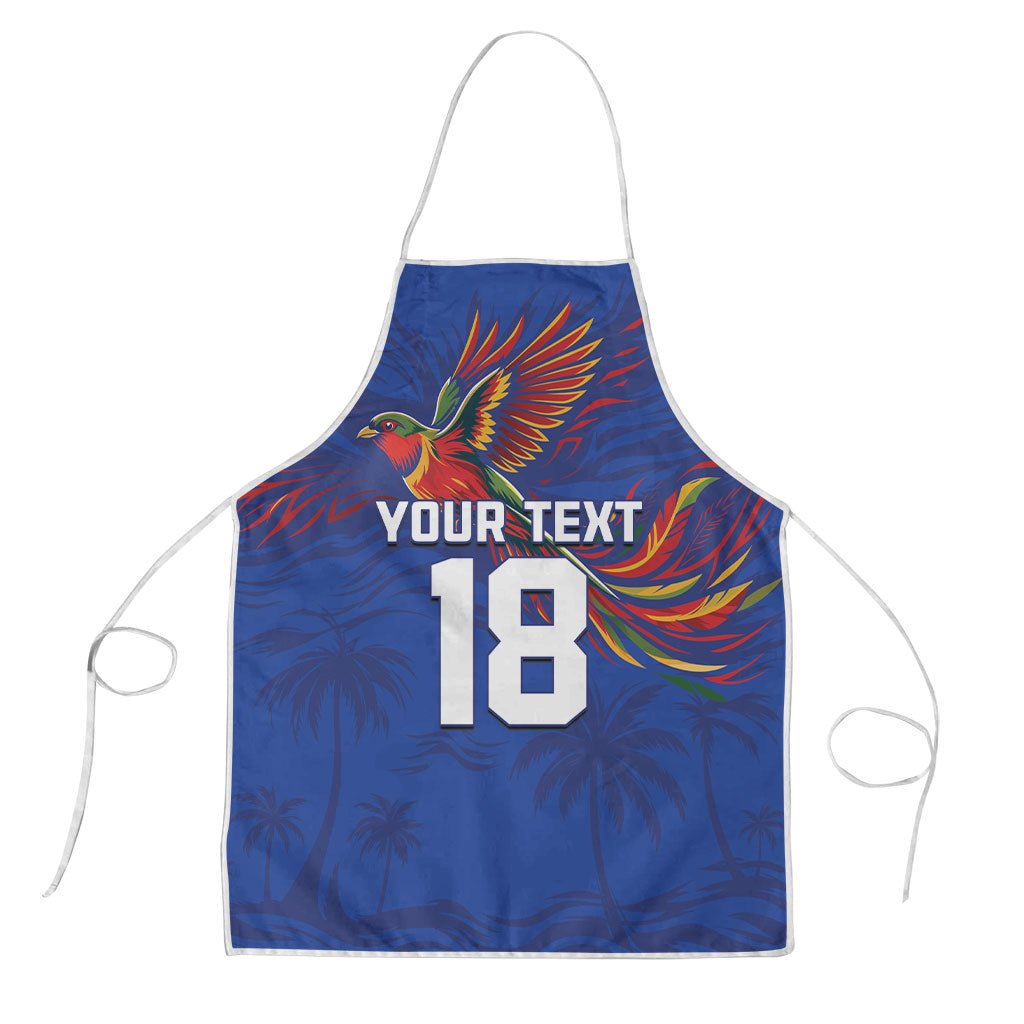 Haiti Heritage Football 2026 Custom Apron Hispaniolan Trogon Bird