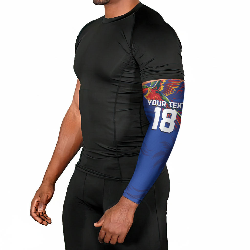 Haiti Heritage Football 2026 Custom Arm Sleeves Hispaniolan Trogon Bird