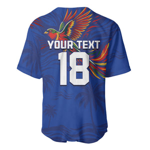 Haiti Heritage Football 2026 Custom Baseball Jersey Hispaniolan Trogon Bird