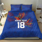 Haiti Heritage Football 2026 Custom Bedding Set Hispaniolan Trogon Bird