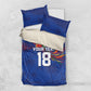 Haiti Heritage Football 2026 Custom Bedding Set Hispaniolan Trogon Bird