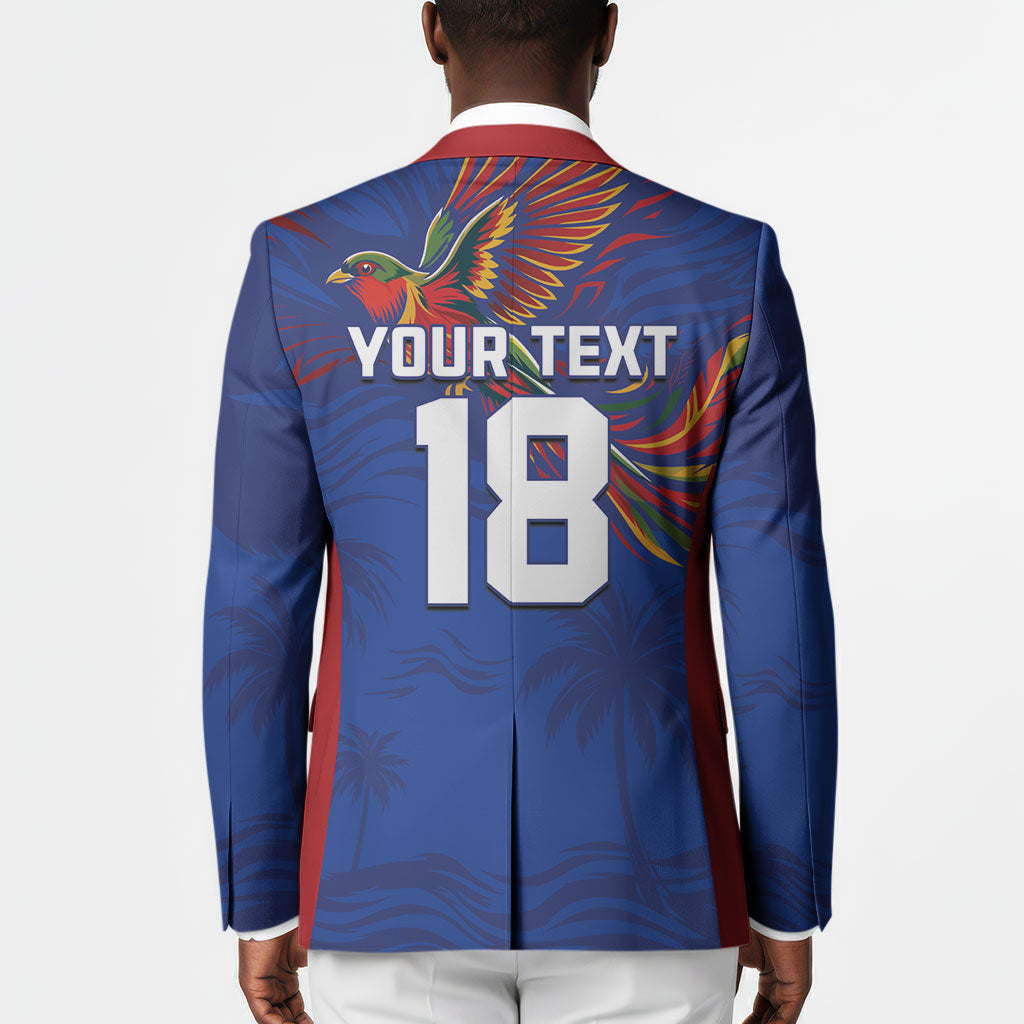 Haiti Heritage Football 2026 Custom Blazer Hispaniolan Trogon Bird