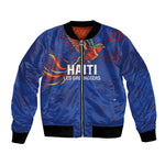 Haiti Heritage Football 2026 Custom Bomber Jacket Hispaniolan Trogon Bird