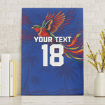 Haiti Heritage Football 2026 Custom Canvas Wall Art Hispaniolan Trogon Bird