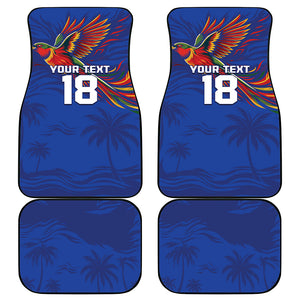 Haiti Heritage Football 2026 Custom Car Mats Hispaniolan Trogon Bird
