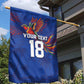 Haiti Heritage Football 2026 Custom Garden Flag Hispaniolan Trogon Bird