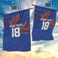 Haiti Heritage Football 2026 Custom Garden Flag Hispaniolan Trogon Bird
