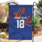 Haiti Heritage Football 2026 Custom Garden Flag Hispaniolan Trogon Bird