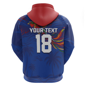 Haiti Heritage Football 2026 Custom Hoodie Hispaniolan Trogon Bird