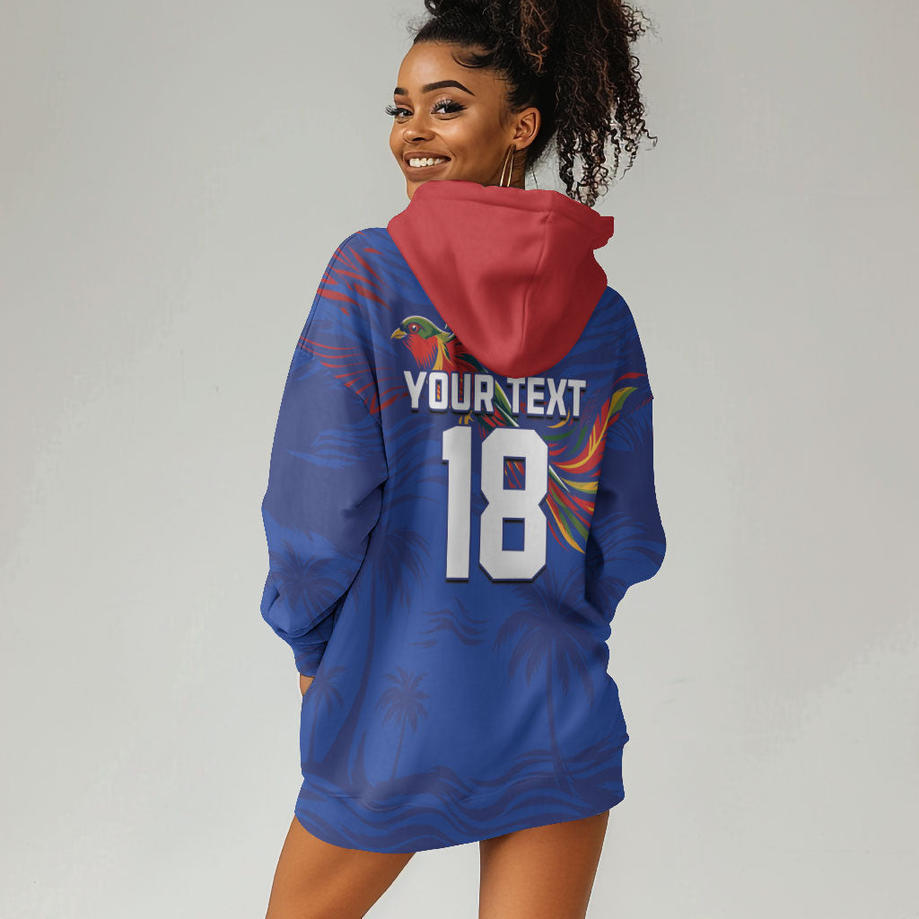 Haiti Heritage Football 2026 Custom Hoodie Dress Hispaniolan Trogon Bird