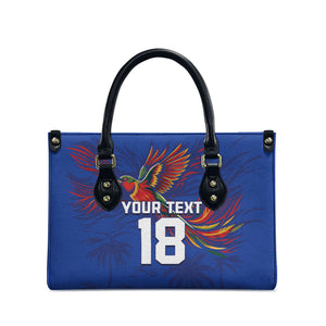 Haiti Heritage Football 2026 Custom Leather Bag Hispaniolan Trogon Bird