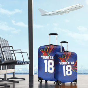 Haiti Heritage Football 2026 Custom Luggage Cover Hispaniolan Trogon Bird