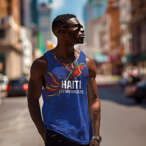 Haiti Heritage Football 2026 Custom Men Tank Top Hispaniolan Trogon Bird