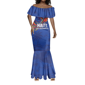 Haiti Heritage Football 2026 Custom Mermaid Dress Hispaniolan Trogon Bird