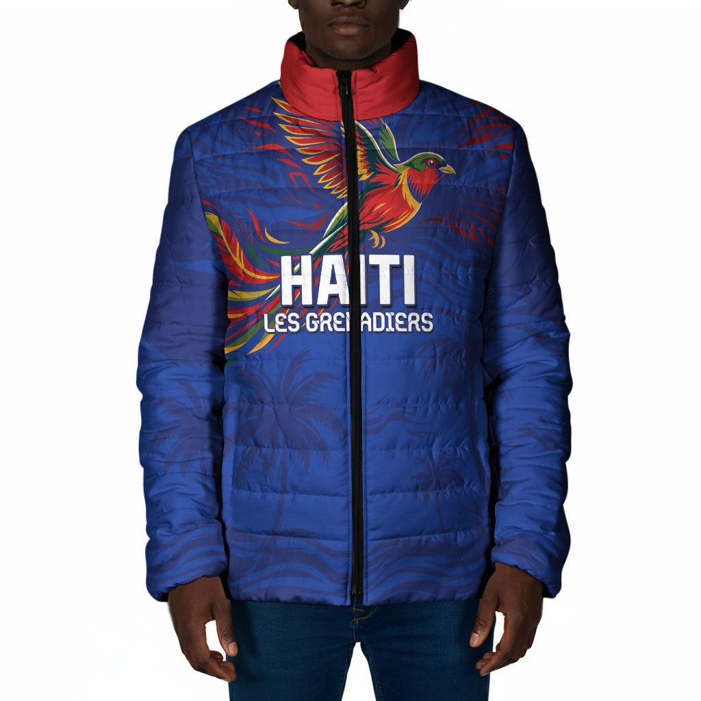 Haiti Heritage Football 2026 Custom Padded Jacket Hispaniolan Trogon Bird