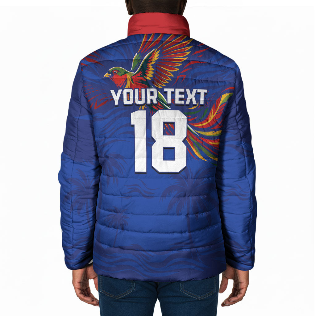 Haiti Heritage Football 2026 Custom Padded Jacket Hispaniolan Trogon Bird