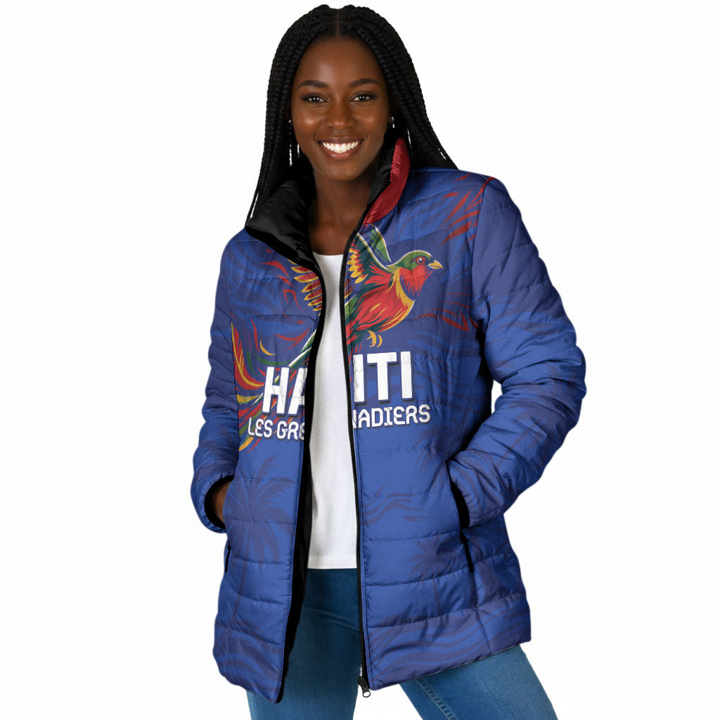 Haiti Heritage Football 2026 Custom Padded Jacket Hispaniolan Trogon Bird