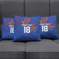 Haiti Heritage Football 2026 Custom Pillow Cover Hispaniolan Trogon Bird