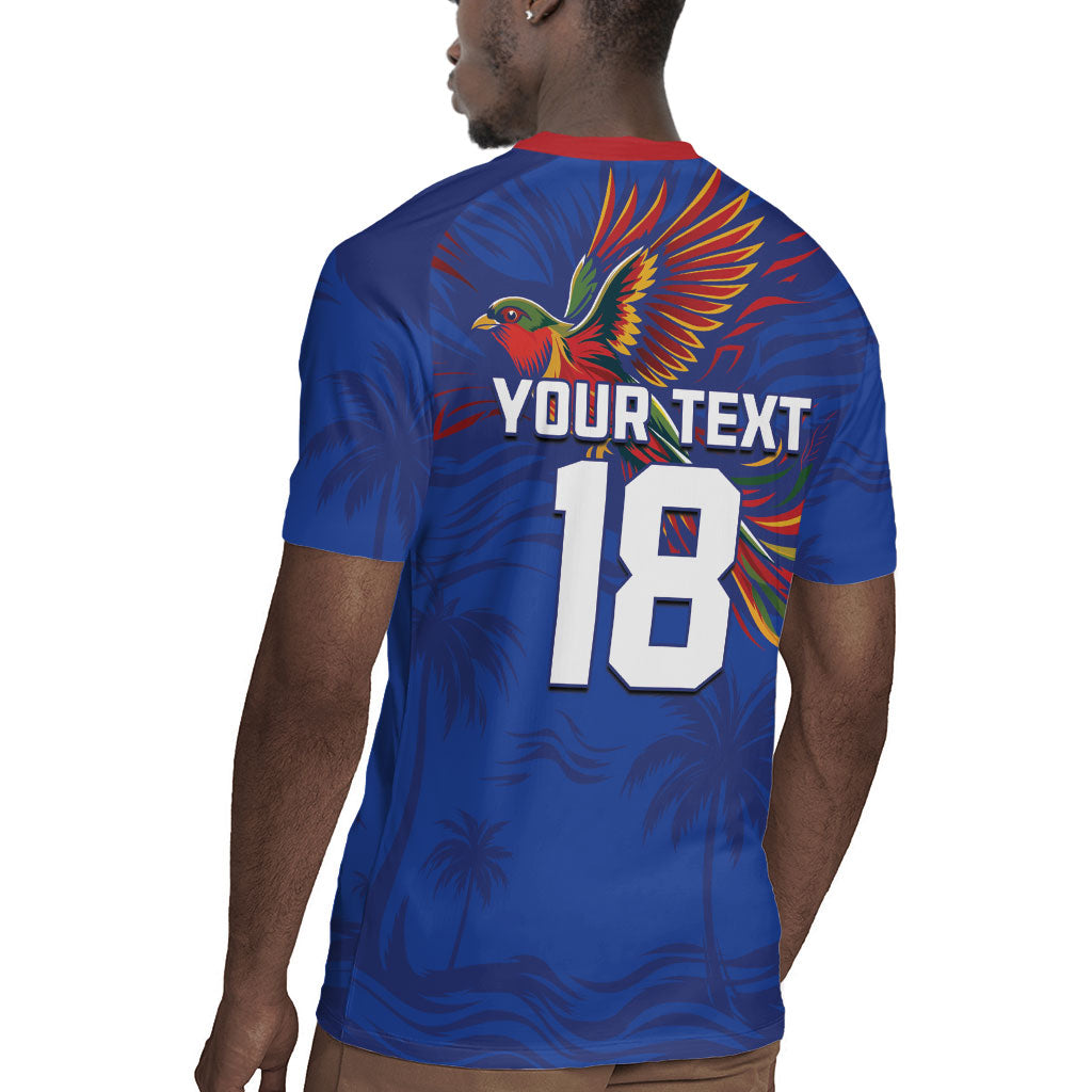 Haiti Heritage Football 2026 Custom Rugby Jersey Hispaniolan Trogon Bird