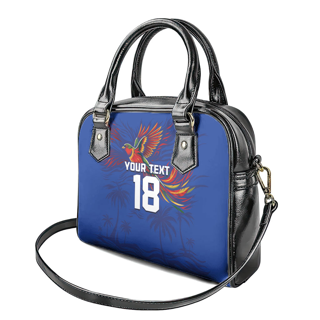 Haiti Heritage Football 2026 Custom Shoulder Handbag Hispaniolan Trogon Bird