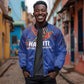 Haiti Heritage Football 2026 Custom Sleeve Zip Bomber Jacket Hispaniolan Trogon Bird