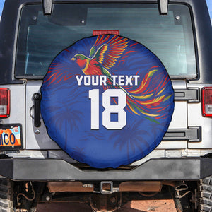 Haiti Heritage Football 2026 Custom Spare Tire Cover Hispaniolan Trogon Bird