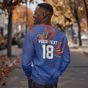 Haiti Heritage Football 2026 Custom Sweatshirt Hispaniolan Trogon Bird