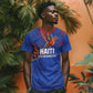 Haiti Heritage Football 2026 Custom T shirt Hispaniolan Trogon Bird