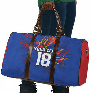 Haiti Heritage Football 2026 Custom Travel Bag Hispaniolan Trogon Bird