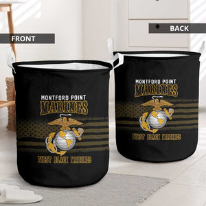 Honoring First Black Marines Laundry Basket The Montford Point Heroes - African Pride